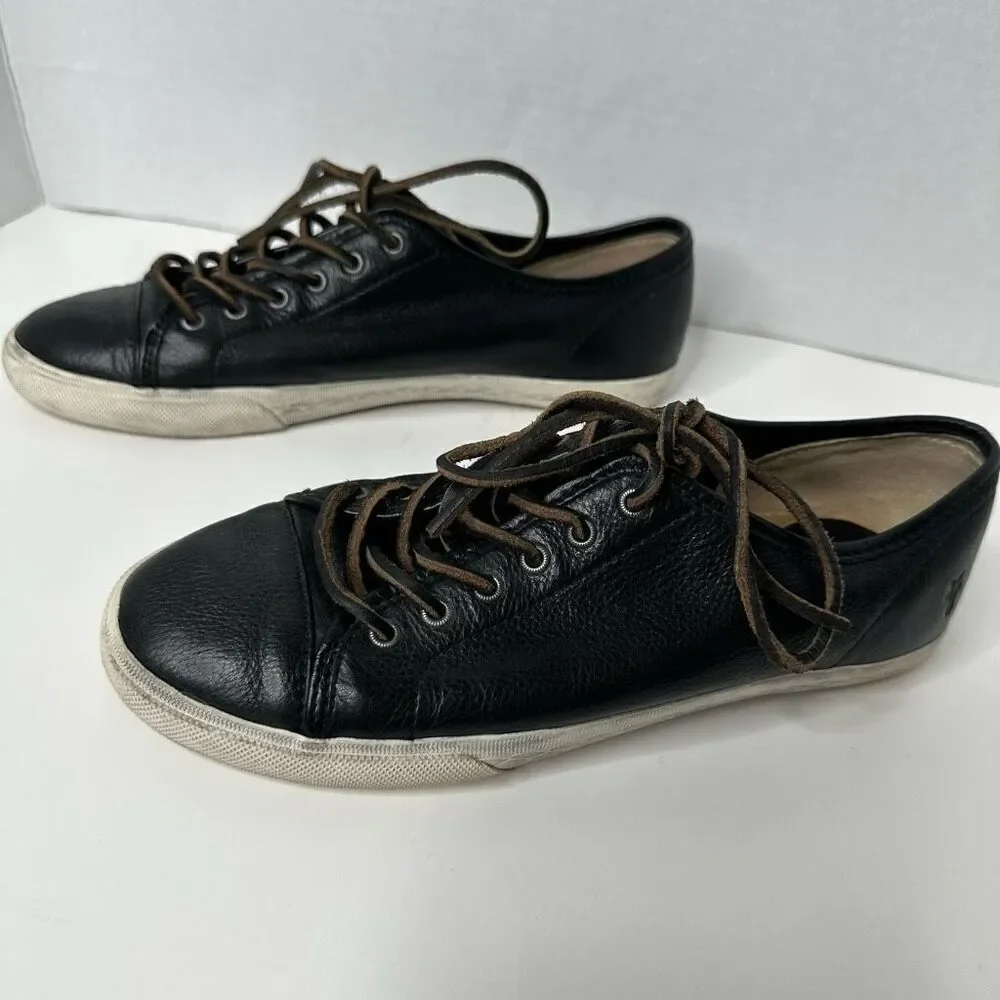 Frye Mindy‎ Low Leather Shoes Black size 7